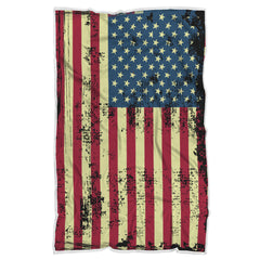 American Flag Couverture Drapeau Americain Plaide Blanket Custom Made