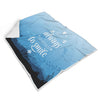 Image of Couverture Plaide Smile Toujours Sourire Blanket Custom Made