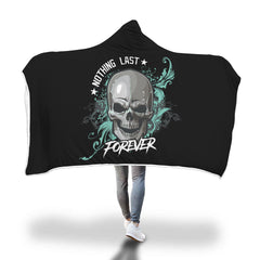 Couverture À Capuche Crane Skull Hooded Blanket Custom Made