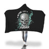 Image of Couverture À Capuche Crane Skull Hooded Blanket Custom Made