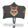 Image of Couverture À Capuche Loup Wolf Hooded Blanket Custom Made