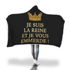 Image of Je Suis La Reine Hooded Blanket Custom Made