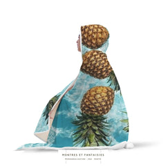 Couverture à Capuche - Ananas