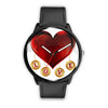 Image of Mens 40Mm / Black Coeur Fashion Les Montres Fantaisies Love Montre Watch Custom Made
