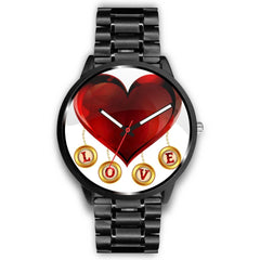 Mens 40Mm / Metal Link Coeur Fashion Les Montres Fantaisies Love Montre Watch Custom Made