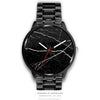 Image of Mens 40Mm / Metal Link Les Montres Fantaisies Marble Marbre Minimalist Black Watches Minimalist Watches Watch Custom Made