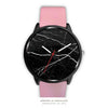 Image of Mens 40Mm / Pink Les Montres Fantaisies Marble Marbre Minimalist Black Watches Minimalist Watches Watch Custom Made